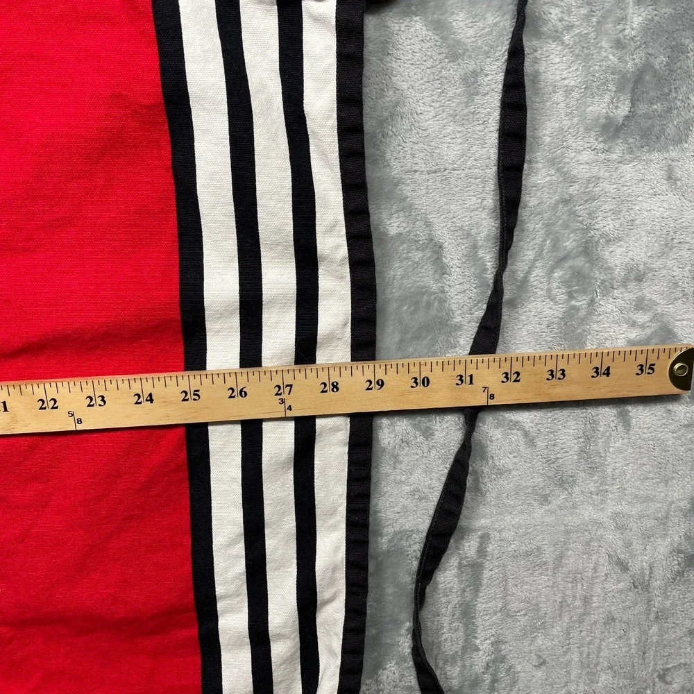 Emeril Lagasse Apron‎ Kick It Up A Notch Red Black White Stripes Pocket